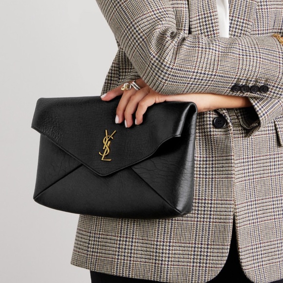 Saint Laurent Cassandre Large Envelope Pouch Clutch - Picture 8 of 8